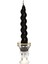 Yılbaşı 2li Twirl Glow Siyah Şamdan Mum Seti (18 Cm) 1