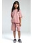 Kız Çocuk Pembe Bermuda Takım 1