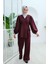 Balon Kol Scuba Kimono Takım Bordo 5