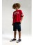 Erkek Çocuk Kırmızı Bermuda Takım 3