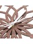 Doğal Şeftali Ahşap Lotus Modern Duvar Saati Moda Çiçek Kütük Kuvars Sessiz-B (Yurt Dışından) 4