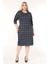 Çift Cepli Kışlık Büyük Beden Esnek Elbise 1A-2633 1