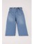 Kız Bebek Wide Leg Geniş Bol Paça Jean Pantolon D7886A525SP 4