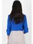 Lluvy Uzun Kollu Gizli Pat Düğmeli Bluz Saks 4