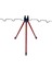 Tripod Alüminyum Teleskobik 3 Ayaklı Kamış Sehpası(Kırmızı) 1