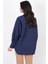 Antonina Oversize Gömlek Lacivert 4