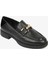 59120 Kadın Siyah Loafer Ayakkabı 2