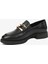59120 Kadın Siyah Loafer Ayakkabı 3