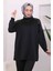 Saks Mavi Omzu Taşlı Scuba Takım 3