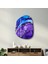 Purple And Blue Marble Amorphous Collection Glass Wall Art 2