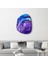 Purple And Blue Marble Amorphous Collection Glass Wall Art 4
