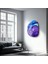 Purple And Blue Marble Amorphous Collection Glass Wall Art 5