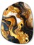 Golden Root Amorphous Collection Glass Wall Art 1