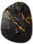Black Marble Amorphous Collection Glass Wall Art 1