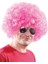 Açık Pembe Renk Kıvırcık Afro Bonus Peruk 1