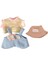 3x Mini 6 Inç Giysileri Pantolonları Kıyafetleri 5-7 8-10 T-Shirt (Yurt Dışından) 2