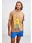 Structure Relaxed Oversize Bej T-Shirt 1