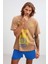 Structure Relaxed Oversize Bej T-Shirt 3