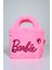 Barbie Yumuşak Peluş Tüylü Tek Bölmeli Mıknatıslı Çocuk El Çantası 3