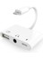 3'ü 1 Arada 8 Pin + 3 5 mm + USB 3.0 Otg 8 Pin Erkek Adaptör (Yurt Dışından) 1