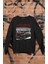 Japan Godzilla Skyline Baskılı Kapüşonsuz Sweatshirt, Unisex Oversize Araba Temalı Sweat 1