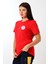 Paramedik Yuvarlak Yaka Penye Kısa Kol Tshirt - Kırmızı 3