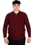 Mode Xl Büyük Beden Erkek Sweat Polo Selanik Horse 23440 Bordo 1