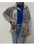 Kadın Fermuarlı Cepli Oversize Peluş Ceket 4