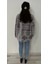 Kadın Fermuarlı Cepli Oversize Peluş Ceket 5