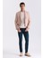 Bej Slim Fit Sivri Yaka Erkek Ceket 2