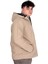 Mode Xl Büyük Beden Erkek Kapüşonlu Mont Waterproof Softshell 21235 Bej 3