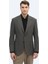 Vizon Desenli Modern Fit Ceket 1