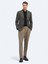 Vizon Desenli Modern Fit Ceket 2