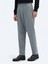 Gri Dokuma Carrot Fit Casual Pantolon 2