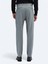 Gri Dokuma Carrot Fit Casual Pantolon 5