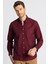 Classic Fit Bol Kesim Poplin Oxford Çiçek Garnili Uzun Kol Gömlek 2