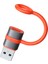 OT-3800 Usb-C To Usb-A 3.0 Adaptörü Silikon Kancalı Siyah 2