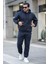 Unisex Basic Relax Fit Lacivert Eşofman Takımı 1