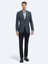 Indigo Desenli Modern Fit Ceket 2