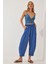 Kadın Beli Lastikli Ayrobin Şalvar Pantolon 1