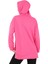 Kapüşonlu Yanları Yırtmaçlı Pembe Renk Kadın Sweatshirt (PCST073) 4