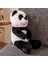 Soft Panda Figürlü Yastık - Siyah / Beyaz - 35 cm 3