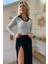 Polo Yaka Triko Crop Bluz 3