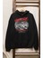 Unisex New York Street Face Baskılı Kapüşonlu Sweatshirt, Oversize Araba Temalı Hoodie 1