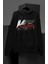 Unisex Vııı Baskılı Kapüşonlu Sweatshirt, Oversize Kırmızı Araba Temalı Hoodie 1