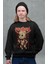 Unisex Sepultra Baskılı Kapüşonsuz Sweatshirt, Oversize Rock Band Baskılı Sweat 1