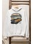 Unisex Muscle Garage Baskılı Kapüşonlu Sweatshirt, Oversize Klasik Araba Temalı Hoodie 1