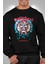 Unisex Motörhead Overkill Yazılı Kapüşonsuz Sweatshirt, Oversize Rock Band Baskılı Sweat 1
