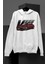 Unisex Vııı Baskılı Kapüşonlu Sweatshirt, Oversize Kırmızı Araba Temalı Hoodie 1