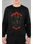 Unisex Not In This Lifetime Yazılı Kapüşonsuz Sweatshirt, Oversize Guns Roses Baskılı Sweat 1